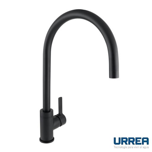 [0504F94802] MONOMANDO PARA FREGADERO SENCILLO NEGRO MATE 9480.2 URREA
