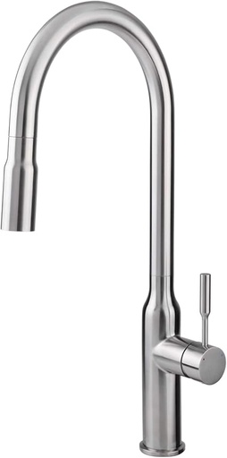 [0504F94959INOX] MONOMANDO PARA FREGADERO NARIZ RETRACTIL INOX 9495.9INOX URREA