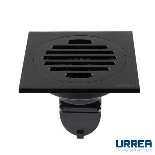 [0504FCCRRINOX37] COLADERA CUADRADA DE REJILLA REDONDA NEGRA CCRRINOX.37 URREA