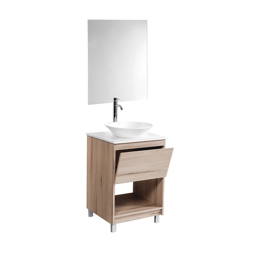 [0504FGB910GB35] GABINETE A PISO CON ESPEJO NEO MOD. GB.910GB.35 MOD. GB.910GB.35 NOGAL CLARO URREA