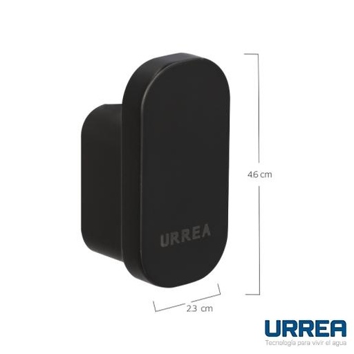 [0504FNY062] GANCHO SENCILLO ITUA NEGRO MATE F- NY.06.2 URREA