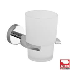 [0505F1307] PORTAVASO CEPILLERO CROMO F-1307 DICA*****