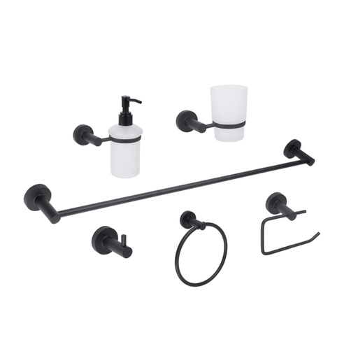 [0505F32002] JUEGO ACCES 6 PZAS NEGRO MATE F-3200.2 DICA