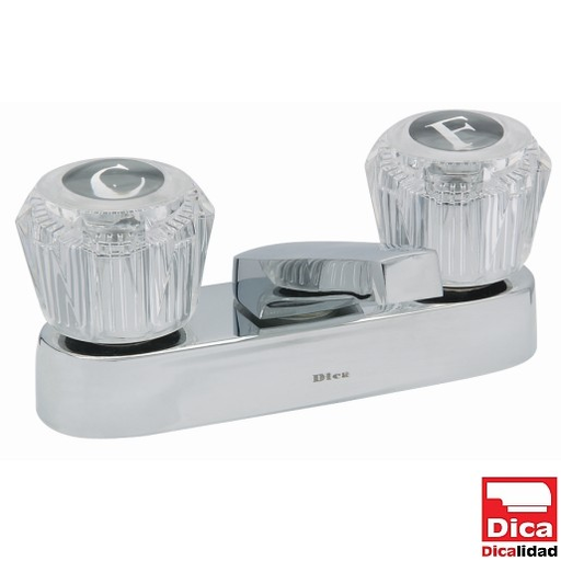 [0505F4048A] MEZCLADORA PARA LAVABO 4" C/CART 1/4 VUEL C/MANE***L