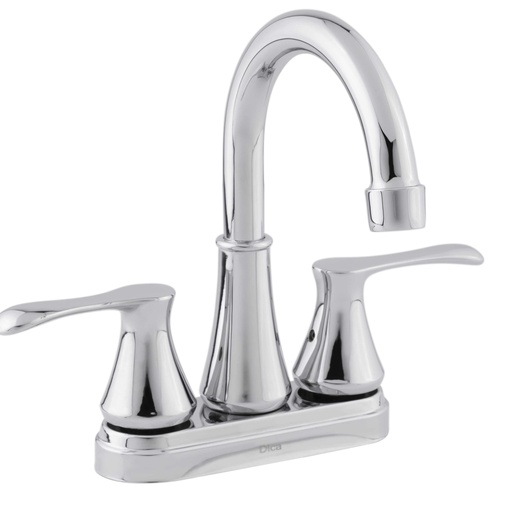 [0505F4059] MEZCLADORA PARA LAVABO 4" TIPO BAR  C/CUBIERTA Y MANERALES CROMO F-4059 DICA