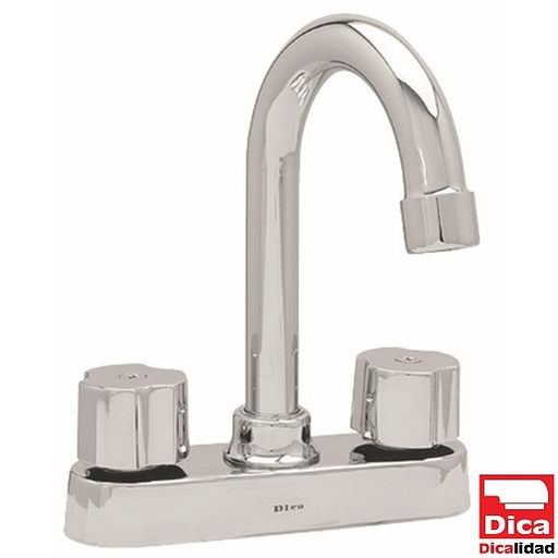 [0505F4060] MEZCLADORA PARA LAVABO 4" C/CART 1/4 VUEL C/MANE