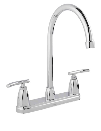 [0505F4334] MEZCLADORA PARA FREGADERO 8" CROMO F-4334 DICA