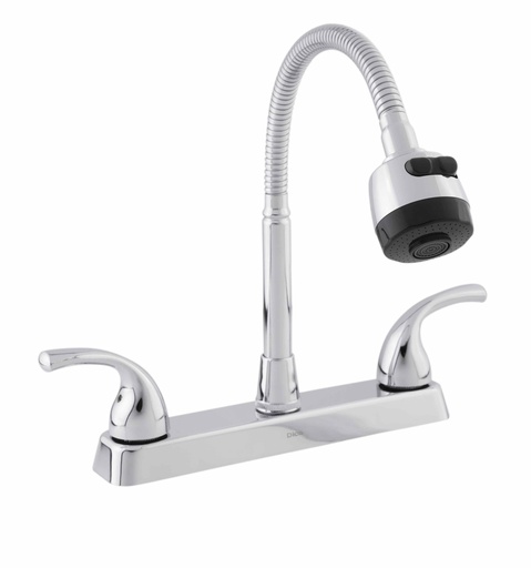 [0505F4336TS] MEZCLADORA PARA FREGADERO 8" CUELL/LARG MANERAL CUAD DICA HV