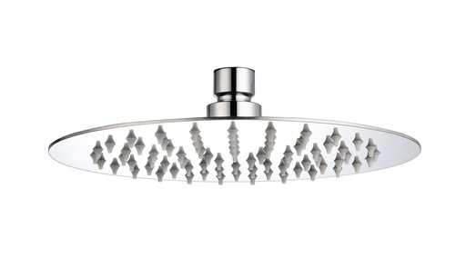 [0505F4538R] REGADERA DE PLATO REDONDO DE 8” S/ BRAZO Y CHAPETON F-4538R DICA