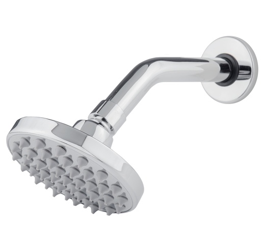 [0505F4540] REGADERA DE PLATO 4" CON BRAZO Y CHAPETON CROMO F-4540 DICA