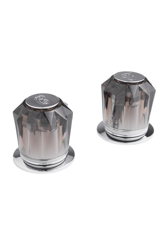 [0505FHDG] JUEGO MANERALES ACRILICO GDES HUMO C/CHAP DICA