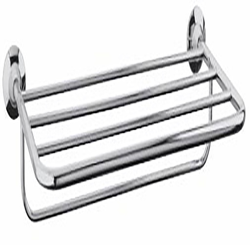 [05SF69696621] REPISA PORTA TOALLAS CON BARRA DOBLE SOLETTA  CROMO F-69.6966.21 STANZA