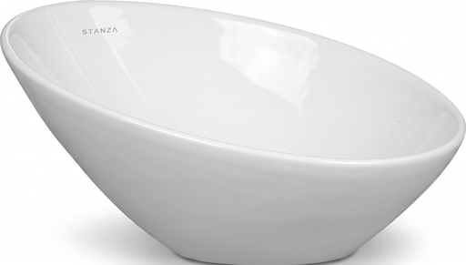 [05SF71711223] LAVABO DE SOBREPONER MEDIA LUNA BCO F-71.7112.23 STANZA