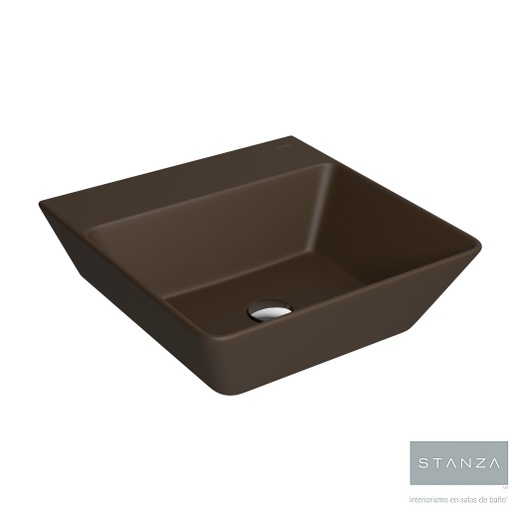 [05SF71711824] LAVABO RECTANGULAR DE SOBREPONER KADER MARRON F-71.7118.24 STANZA