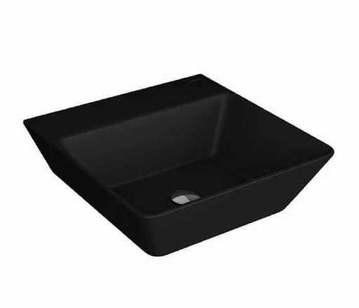 [05SF71711837] LAVABO RECTANGULAR DE SOBREPONER KADER NEGRO F-71.7118.37 STANZA