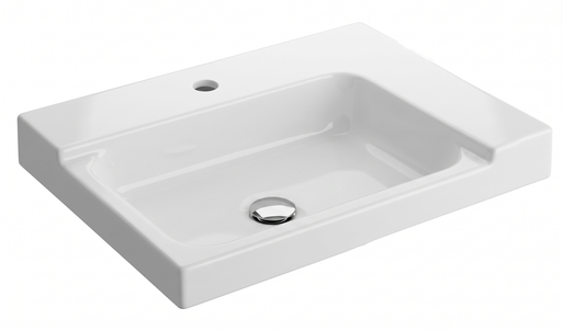 [05SF73730523] LAVABO RECTANGULAR DE SEMI ENCAJE KADER BCO F-73.7305.23 STANZA