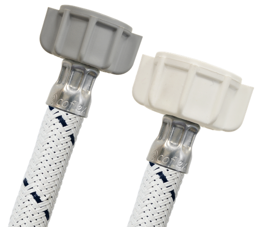 [0127CCVSBA35] MANGUERA PARA SANITARIO VINILO BCO. 35 CM 1/2" A.M. x 7/8" A.M. F-CVSB-A35 COFLEX"