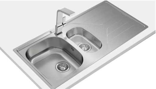 [11F115140002] TARJA DE EMPOTRAR DE 2 TINAS MODELO UNIVERSE 60 T-XP 1½B 1D TEKA