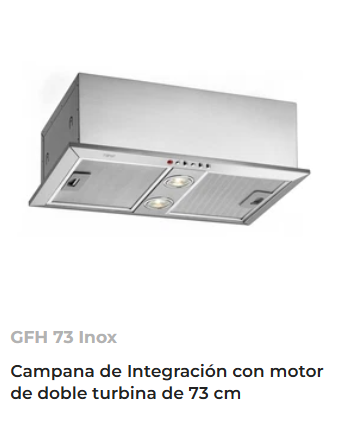 [11F40446712] CAMPANA DE EMPOTRAR MODELO GFH 73 INOX 40446712 TEKA