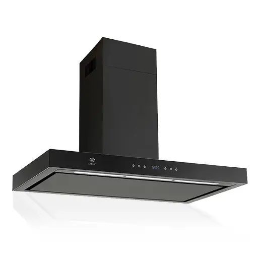 [16FCEN90] CAMPANA DE PARED AC INOX NEGRO 90 CM F-CEN90 AVERA