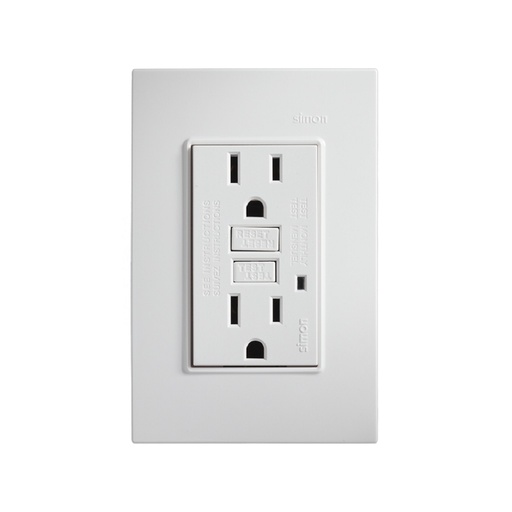 [ESIM2301425090] TOMA CORRIENTE DUPLEX ICFT C/CHASIS Y PLACA BCO AUTOTEST S23