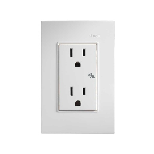 [ESIM2342490] PLACA DE 3 MOD + 1CONT DUPLEX BCO S23