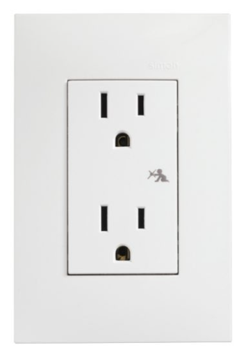 [ESIM2542230] TOMA DE CORRIENTE 2P+TIERRA15A BCO SIMON