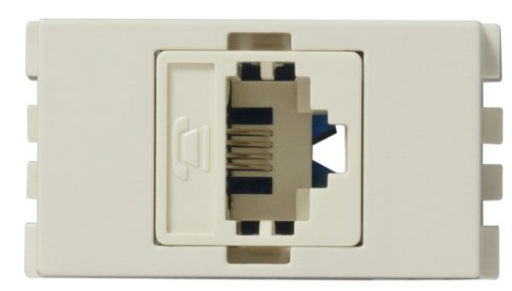 [ESIM2548031] TOMA MARFIL TEL. DE 4 HILOS RJ-11 SIMON