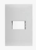 [ESIM2561130] PLACA BLANCA DE 1 MODULO CON CHASIS