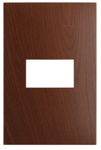 [ESIM2561177] PLACA MADERA MERBAU DE 1 MÓDULO SIMON
