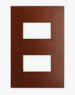 [ESIM2561277] PLACA MADERA MERBAU DE 2 MODULOS SIMON