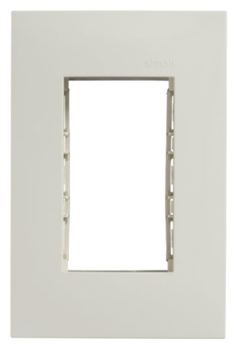 [ESIM2561331] PLACA MARFIL DE 3 MOD CON CHASIS SIMON