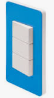 [ESIM2561366] PLACA AZUL B. 3MOD S/CHASIS*****