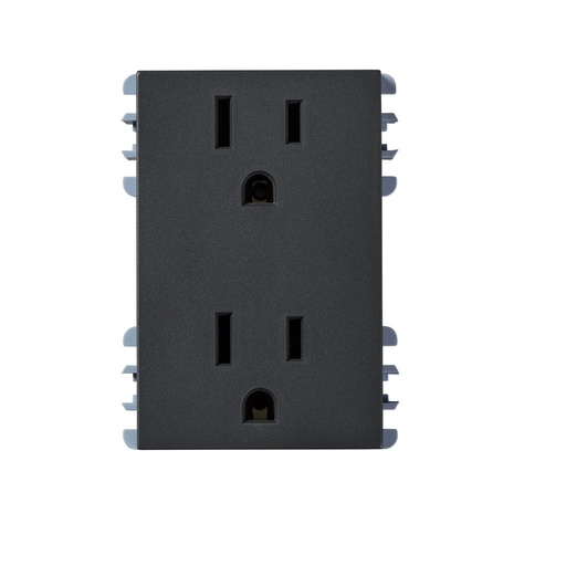 [ESIM2600424038] TOMA CORRIENTE DUPLEX 2P+T GRAFITO S26