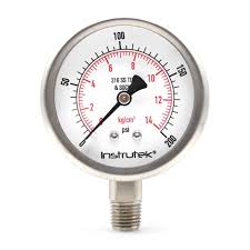 [NPGL200] MANOMETRO 0-200 PSI CONEXIÓN INFERIOR 1/4"M INTERIOR GLICERINA NOVEM
