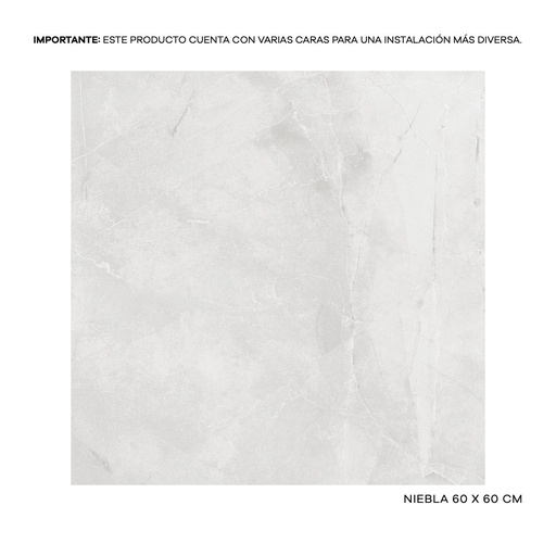 [PAMONANIEBPU596596] PISO MONARCA PL NIEBLA 59.6X59.6 CM 1.42 M2 CAJA RECTIFICADA Y PULIDO ARKO*****