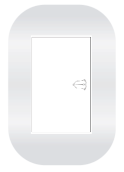 [EH040] PLACA LINEA TROPICO BLANCA H-040 SERIE SEL