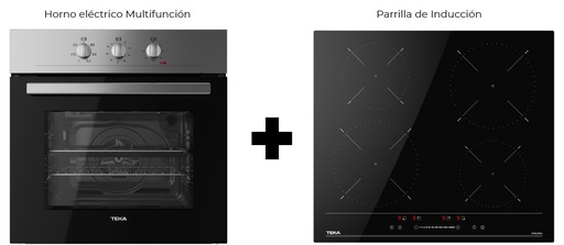 [11F112520041] PACK DUO GOURMET (HORNO ELECTRICO MULTIFUNCION + PARRILLA DE INDUCCION) TEKA