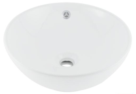 [0505FLV400701] LAVABO REDONDO CON REBOSADERO 4007 BLANCO F-LV.4007.01 DICA